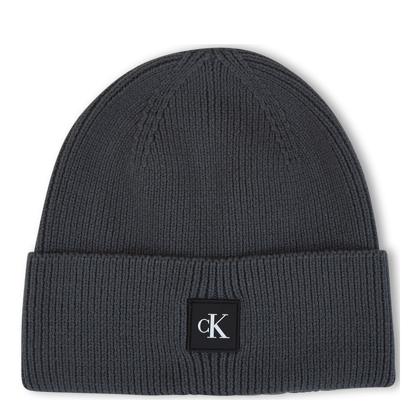 Calvin Klein Monogram Rubber Patch Beanie Prc - Industrial