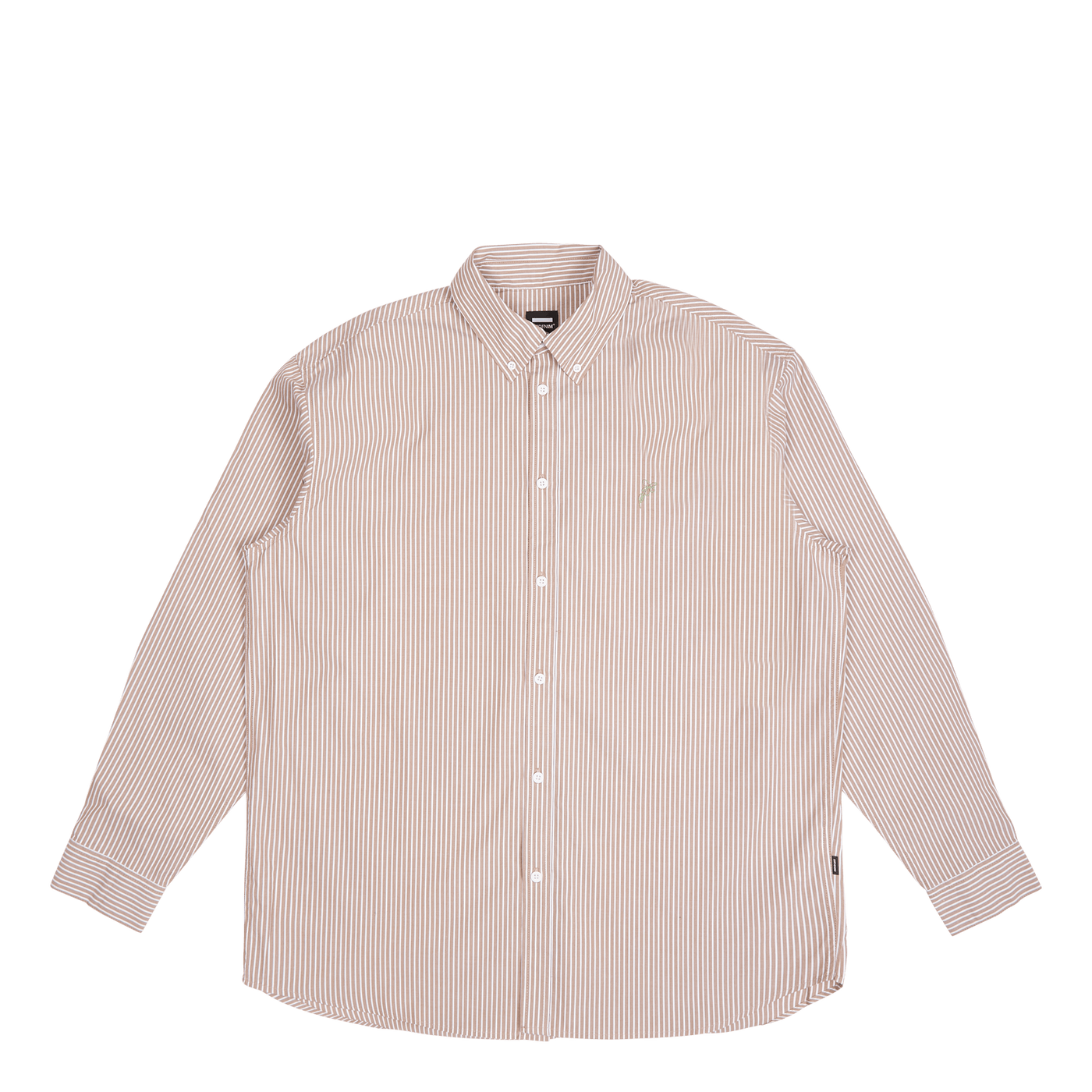 State Poplin Shirt Nougat Stripe Bloom