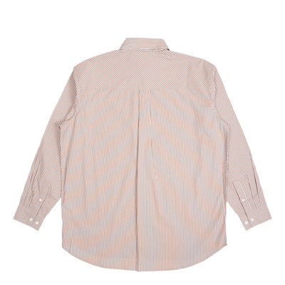 State Poplin Shirt Nougat Stripe Bloom