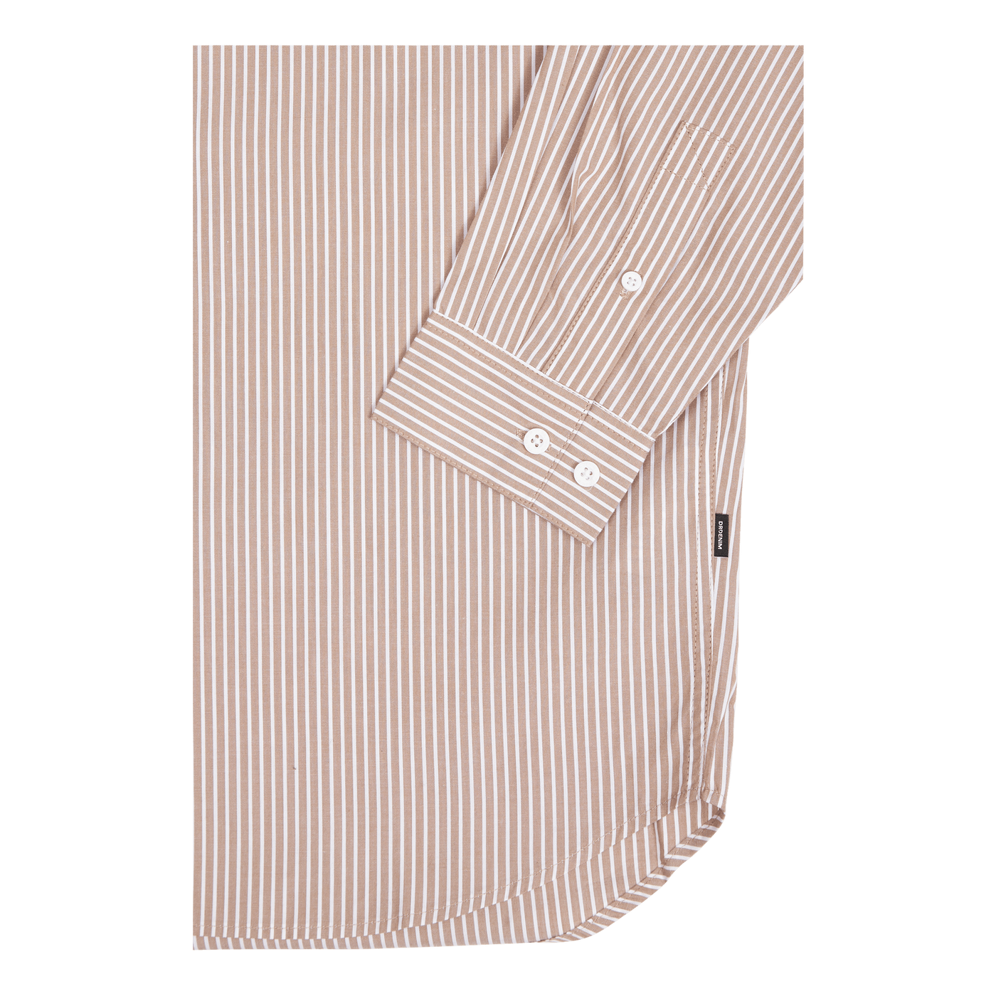 State Poplin Shirt Nougat Stripe Bloom