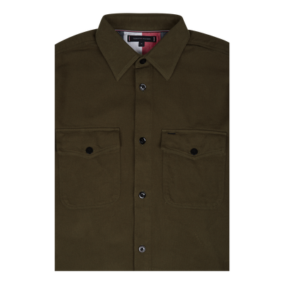 Brushed Overshirt Rbn