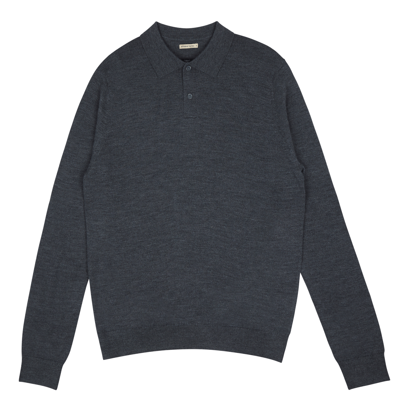 Studio Total Merino Ls Polo Dk