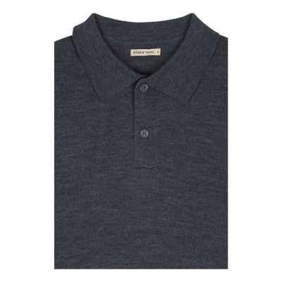 Studio Total Merino Ls Polo Dk