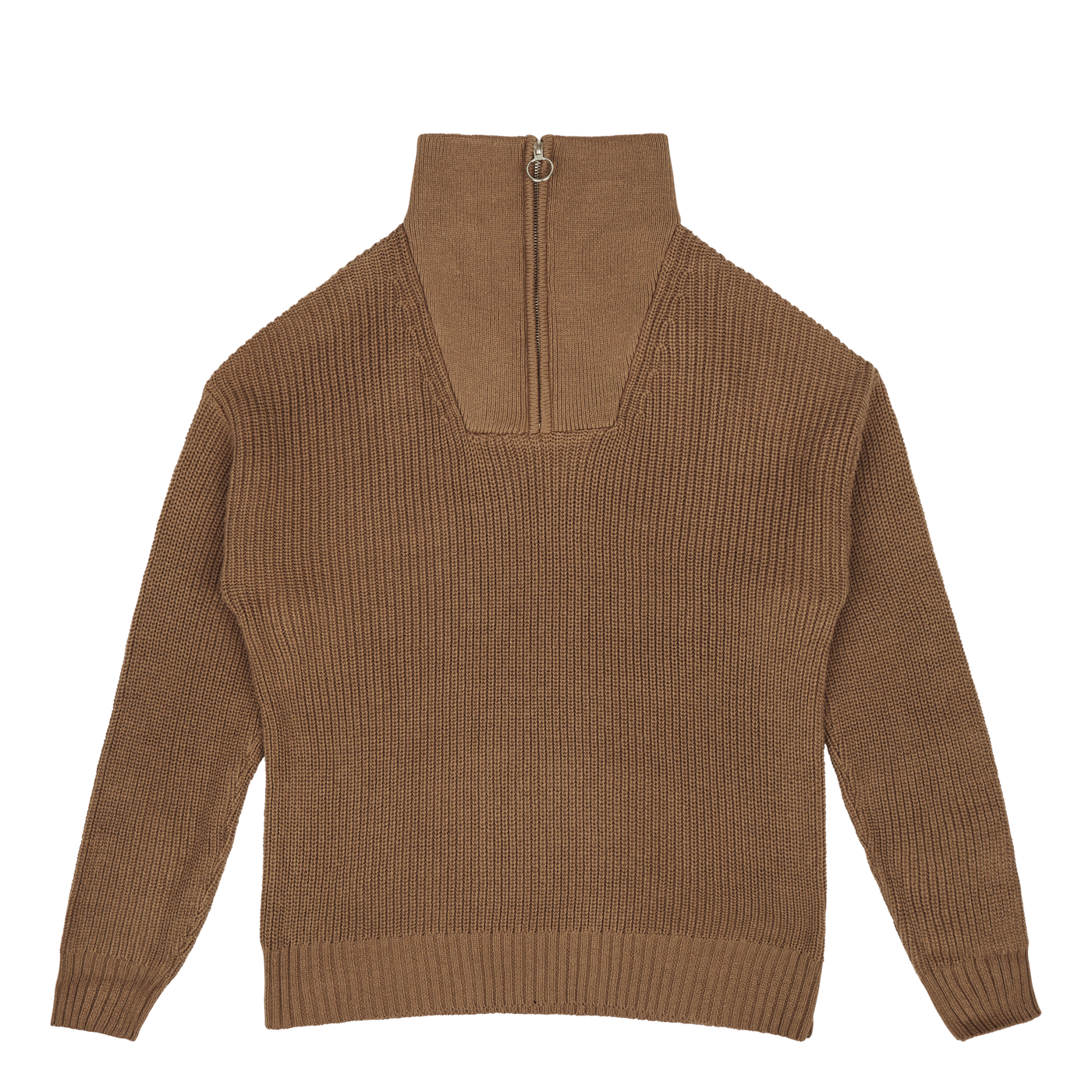 Studio Total Half Zip Ribbed Knit