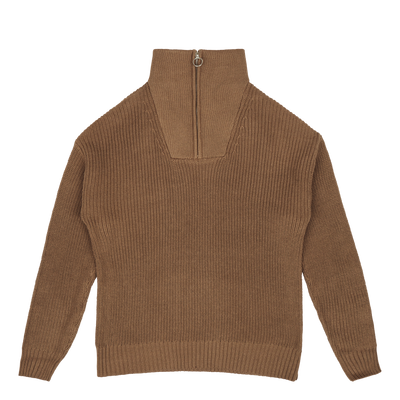 Studio Total Half Zip Ribbed Knit