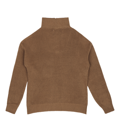 Studio Total Half Zip Ribbed Knit