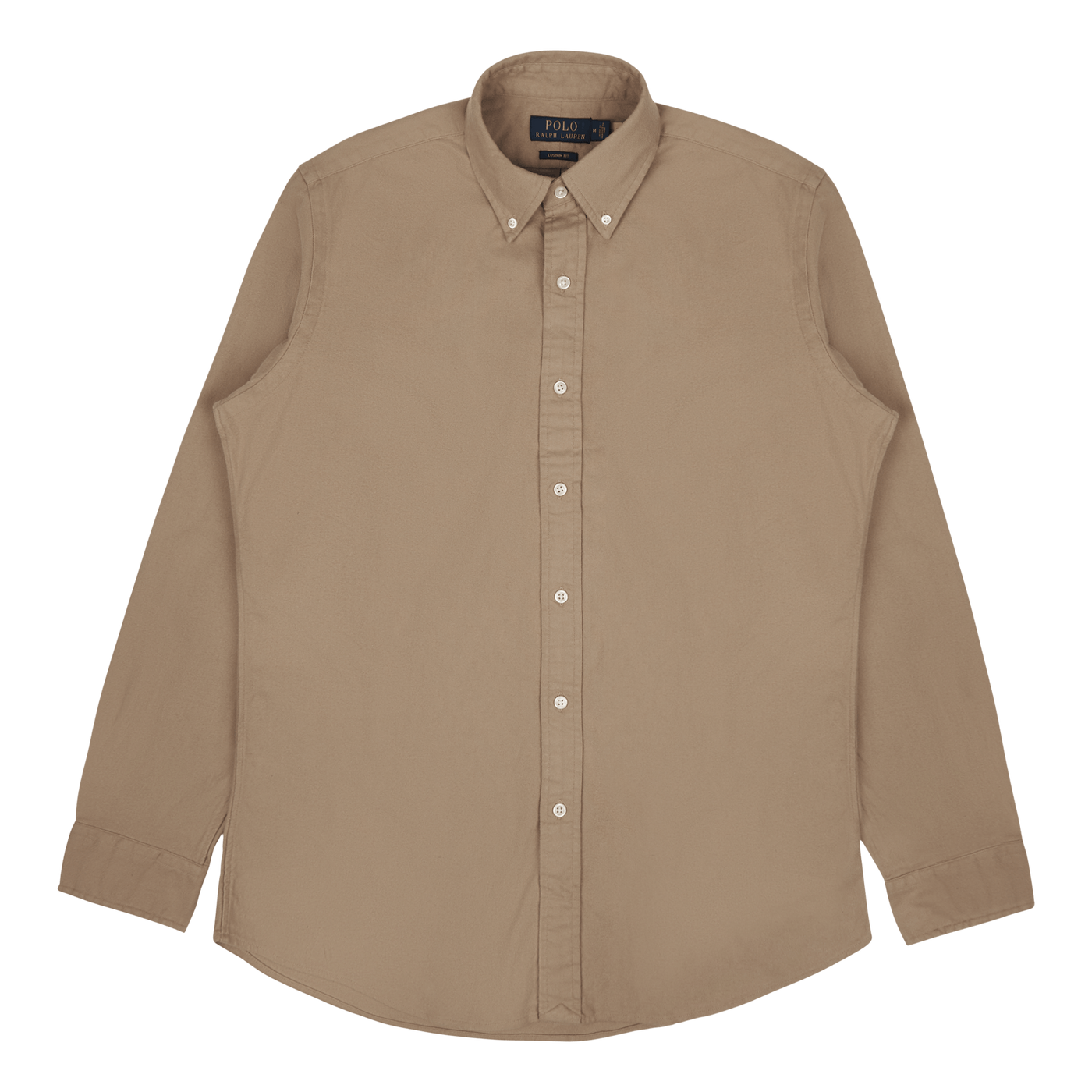 Custom Fit Flannel Shirt Vintage Khaki