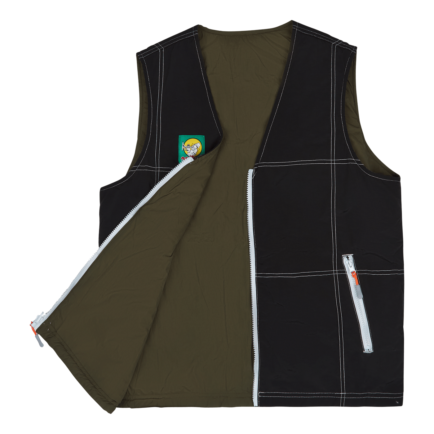 Reversible Vest Black/army