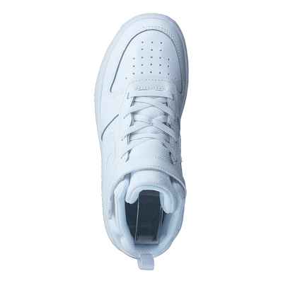 Court Borough Mid 2 Little Kids' Shoes WHITE/WHITE-WHITE