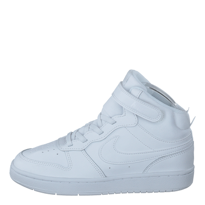 Court Borough Mid 2 Little Kids' Shoes WHITE/WHITE-WHITE