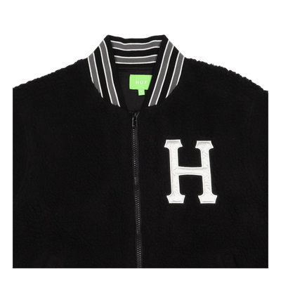 Sherpa Varsity Jacket Black