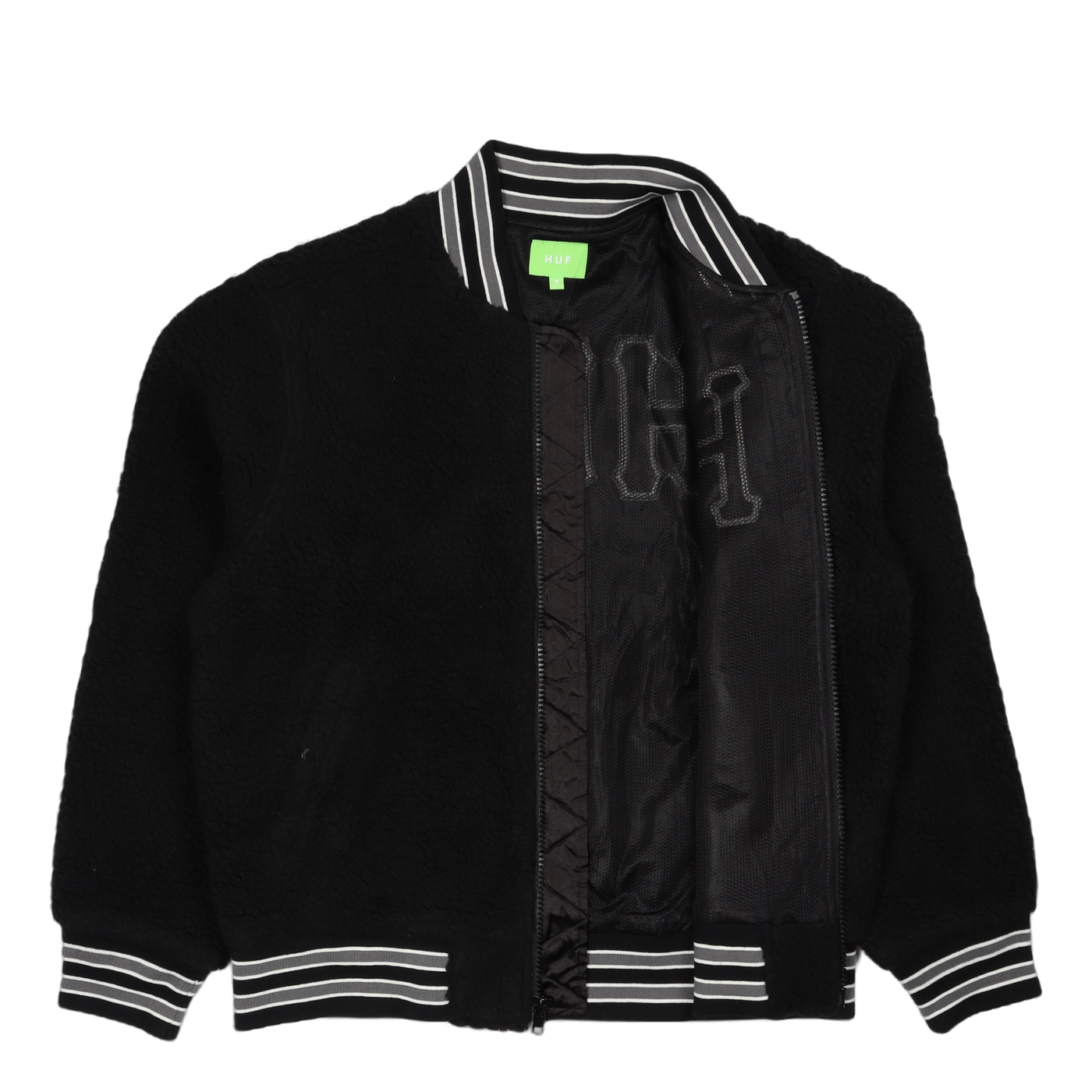 Sherpa Varsity Jacket Black