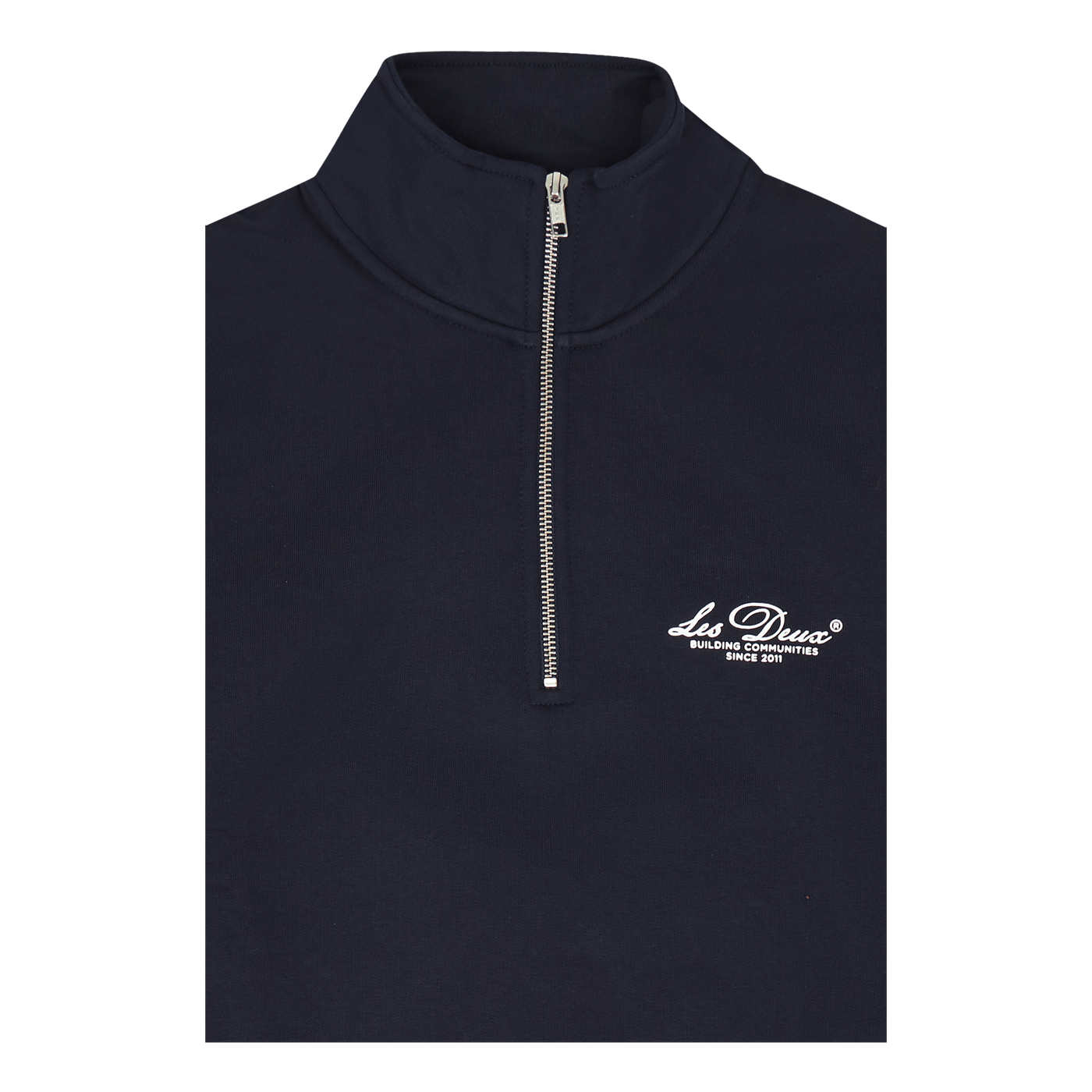 Les Deux Cedric Half-zip Sweatshirt Dark