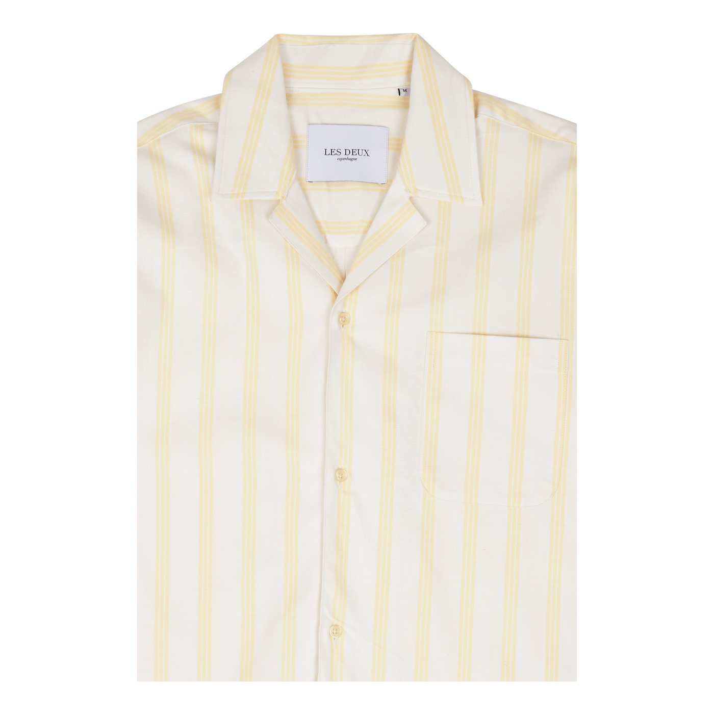 Les Deux Lawson Stripe Ss Shirt lemon Sorbet