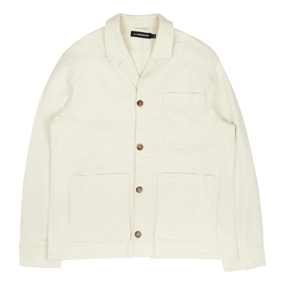 J.Lindeberg Errol Linen Workwear Overshirt E026 Turtledove