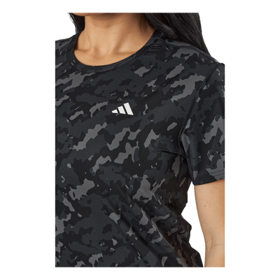 Own the Run Camo Running T-Shirt Black