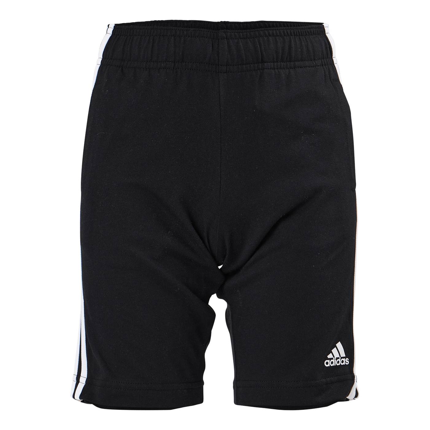 Essentials 3-Stripes Knit Shorts Black