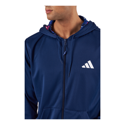 Train Essentials Seasonal Training Full-Zip Jacket Dark Blue