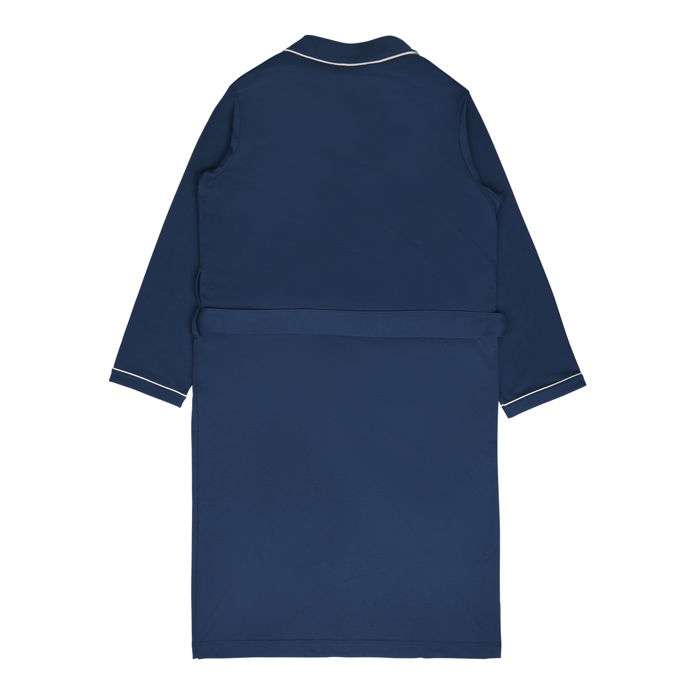 Cotton-Blend Jersey Robe Clancy Blue