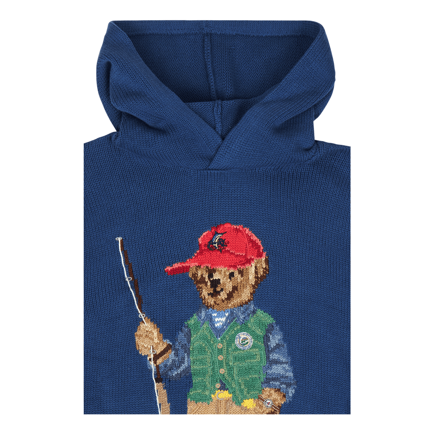 Polo Ralph Lauren Knitted Bear Hoodie Old Royal