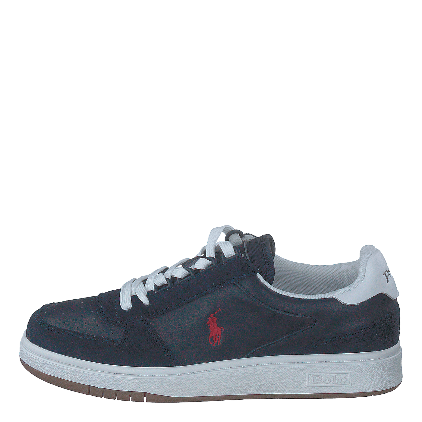 Court Leather-Suede Sneaker Newport Navy / RL2000 Red PP