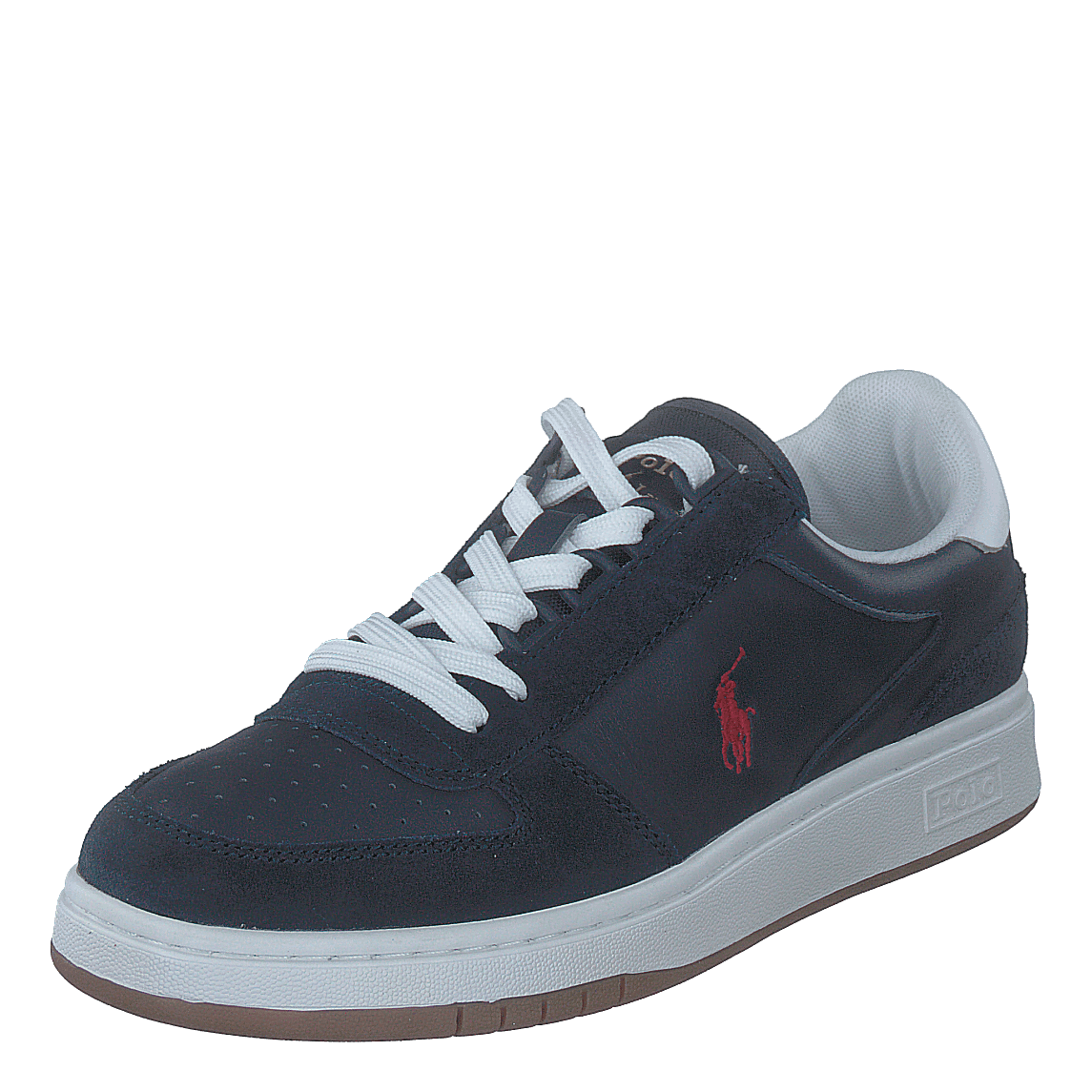 Court Leather-Suede Sneaker Newport Navy / RL2000 Red PP