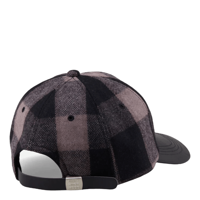 Buffalo Check Dad Cap . Wn Gray