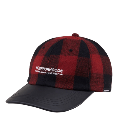 Buffalo Check Dad Cap . Wn Red