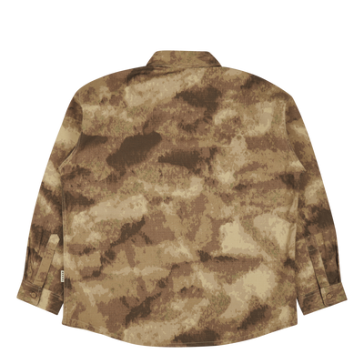 Shirt Jacket-abstract Camo Abstract Camo