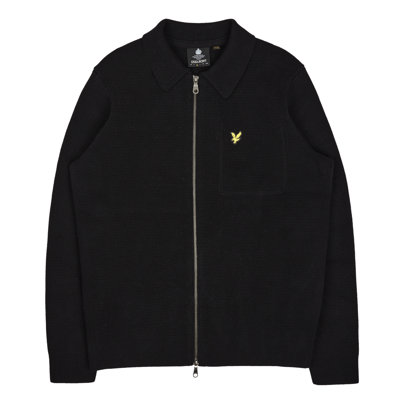 Lyle & Scott Milano Knit Zip Through Shirt Z865 Jet