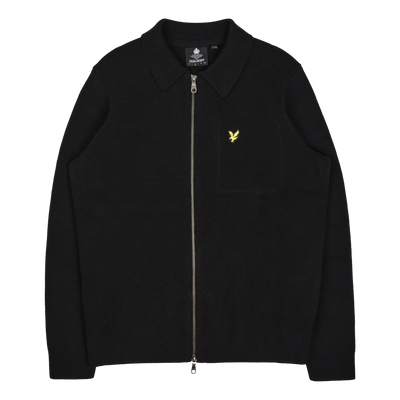 Lyle & Scott Milano Knit Zip Through Shirt Z865 Jet