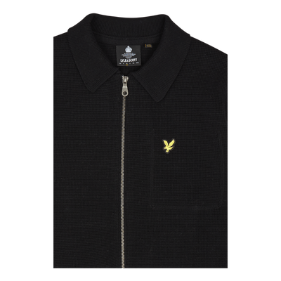 Lyle & Scott Milano Knit Zip Through Shirt Z865 Jet