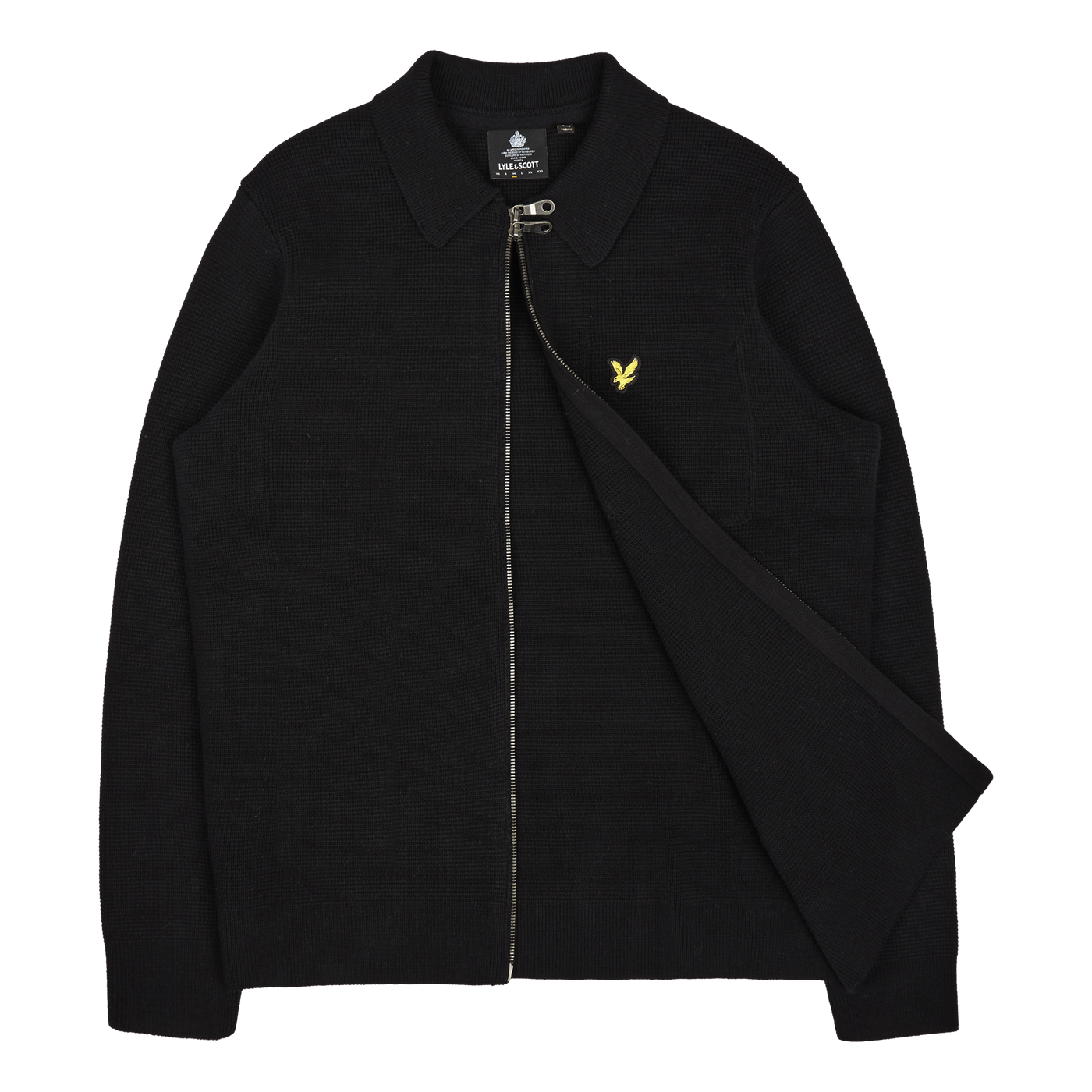 Lyle & Scott Milano Knit Zip Through Shirt Z865 Jet