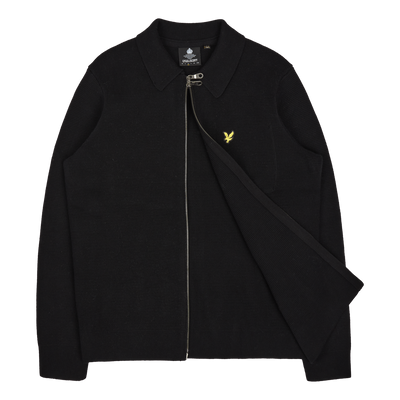 Lyle & Scott Milano Knit Zip Through Shirt Z865 Jet