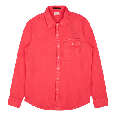 Replay Linen Shirt 259 Coral Red