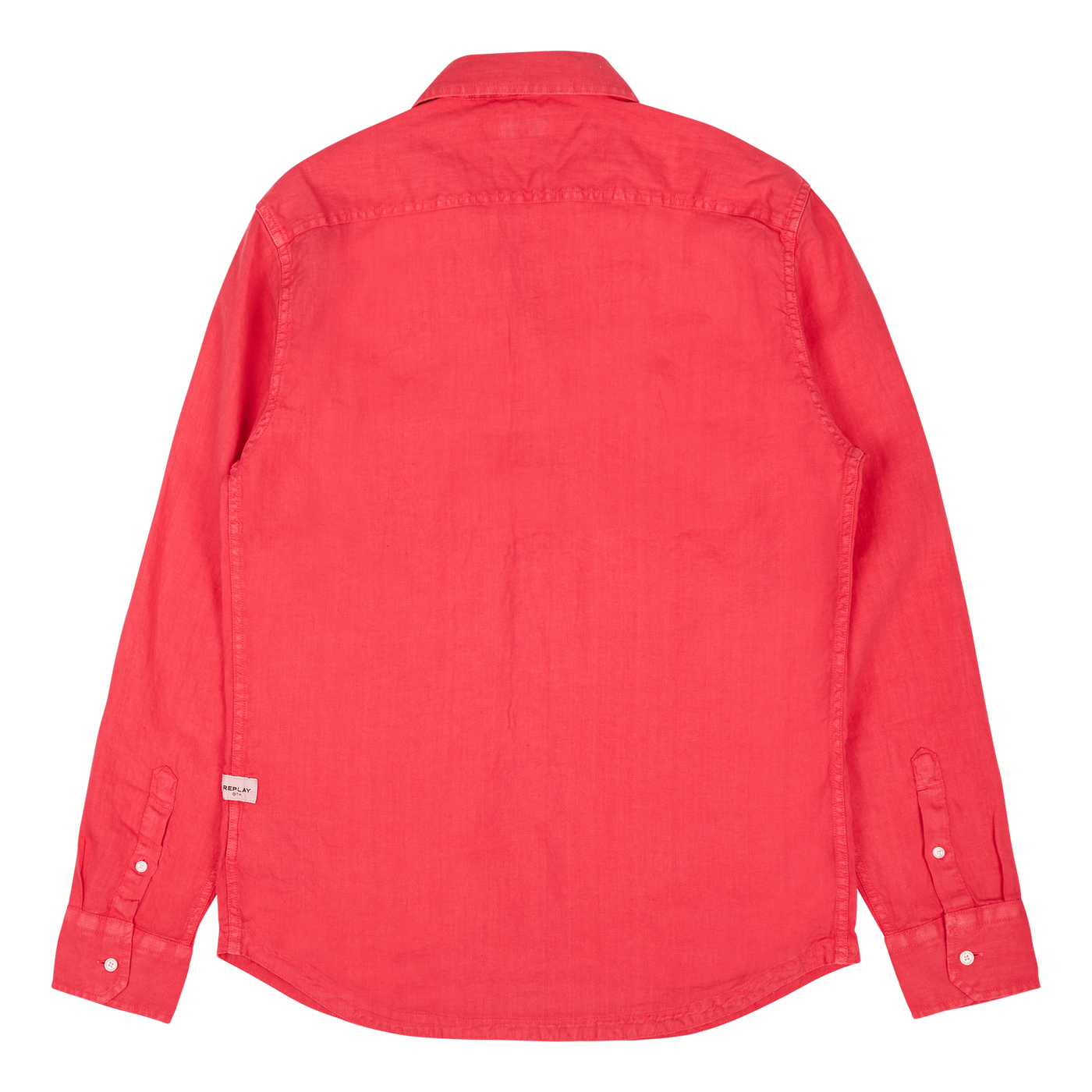 Replay Linen Shirt 259 Coral Red