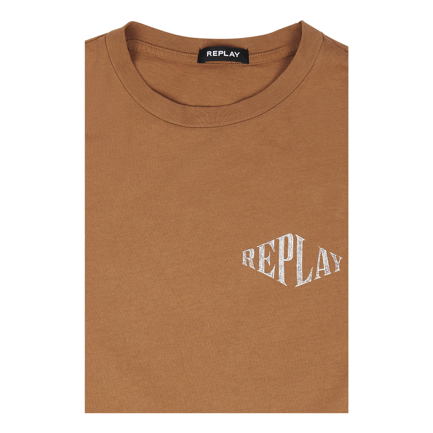 Replay No Thema Tee 227 Tobacco