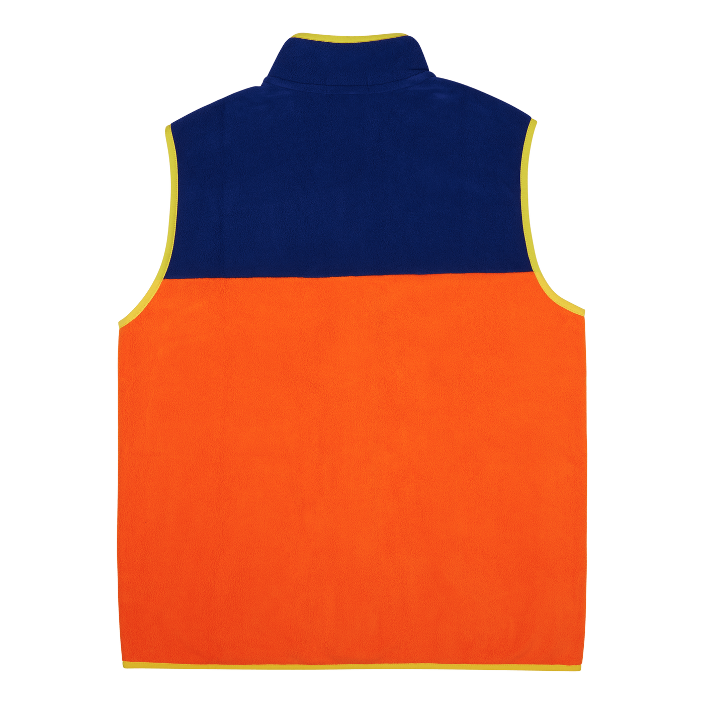 Color-Blocked Brushed Fleece Vest Sailing Orange Multi