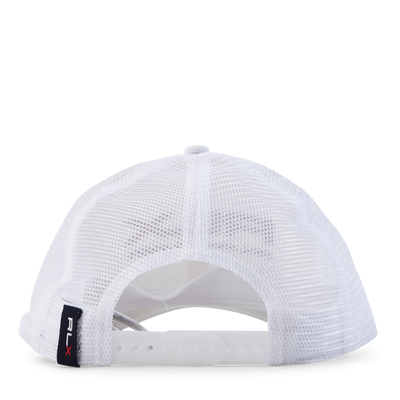 High-Crown Trucker Cap White