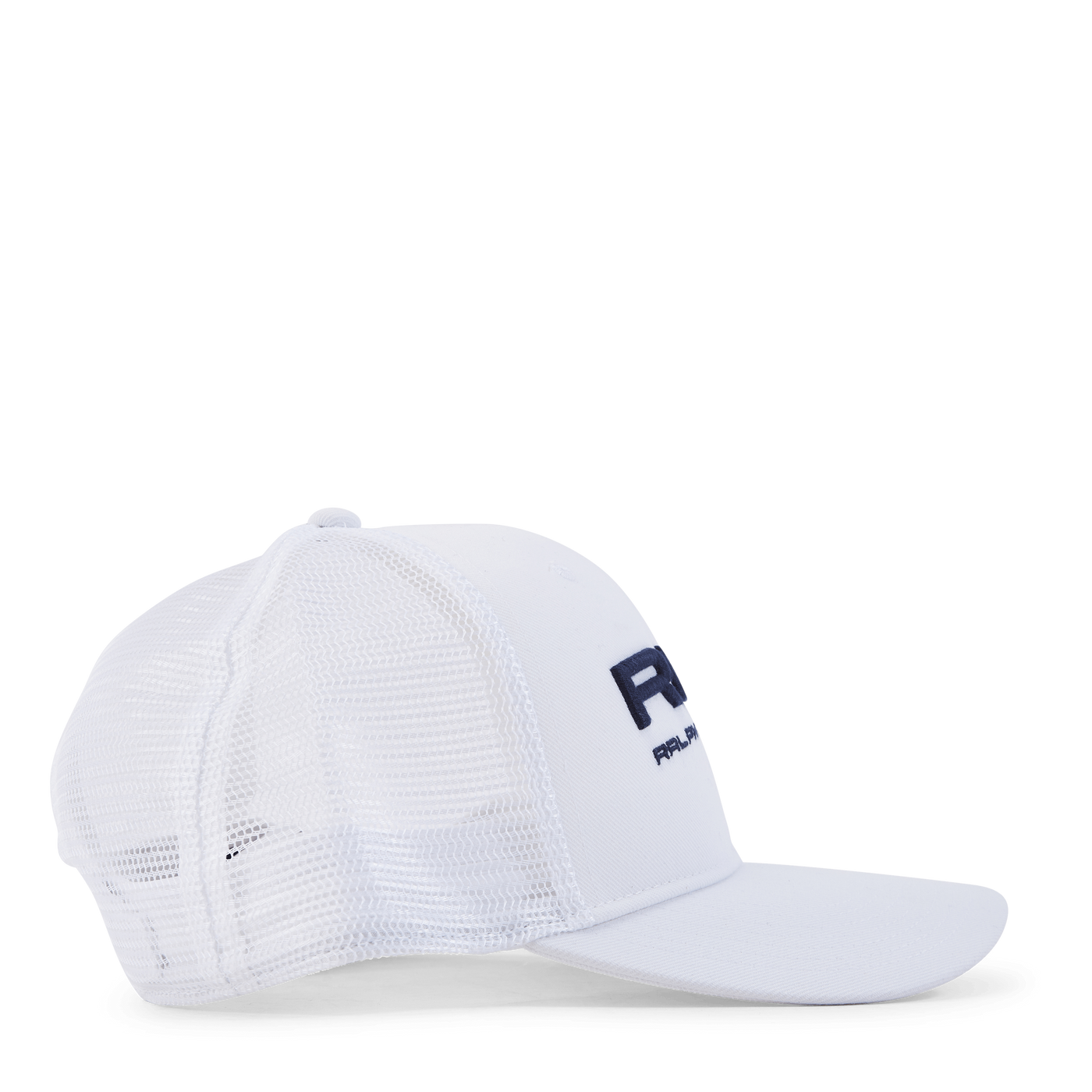 High-Crown Trucker Cap White