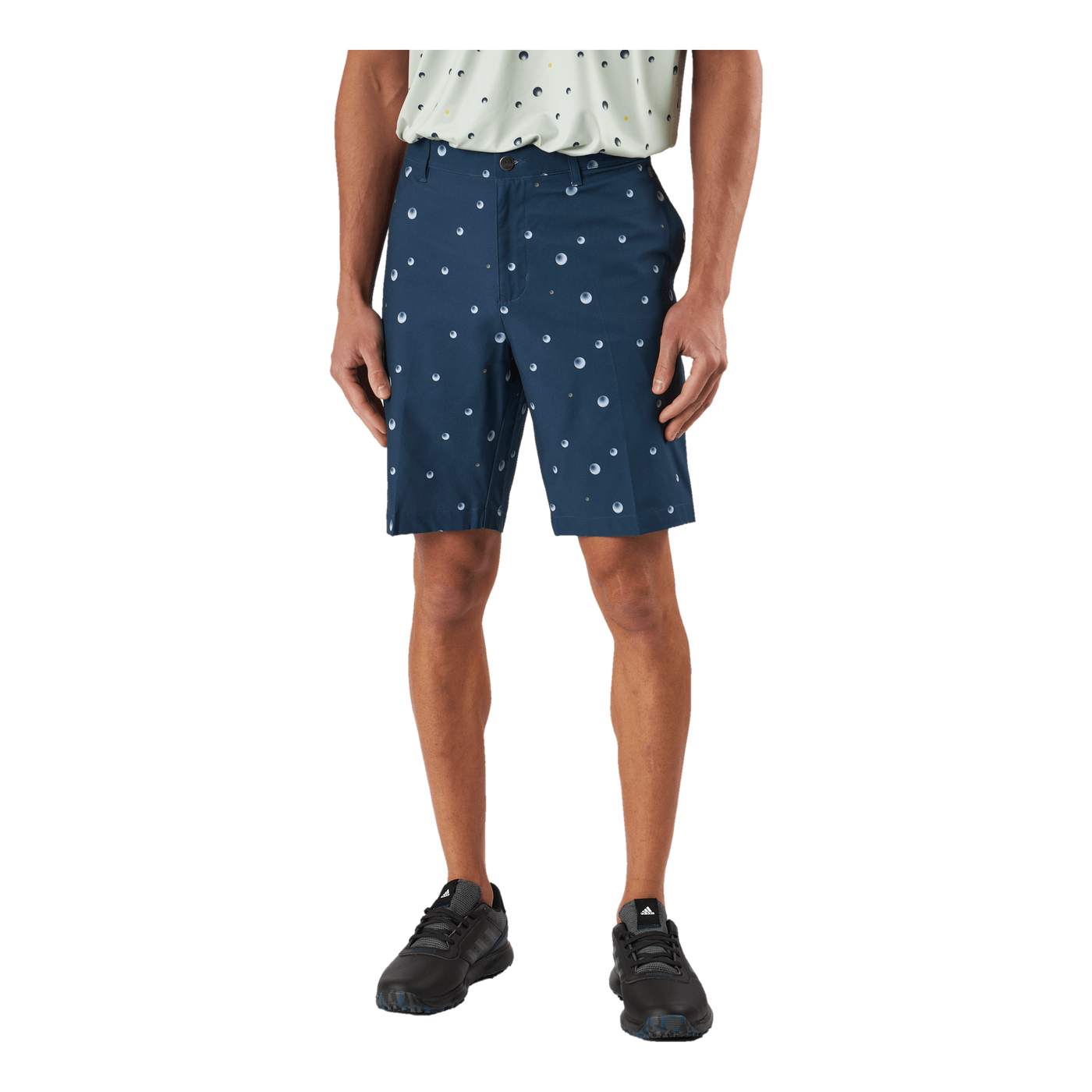 Ultimate365 Allover Print 9-Inch Golf Shorts Crew Navy / Grey One / Hemp