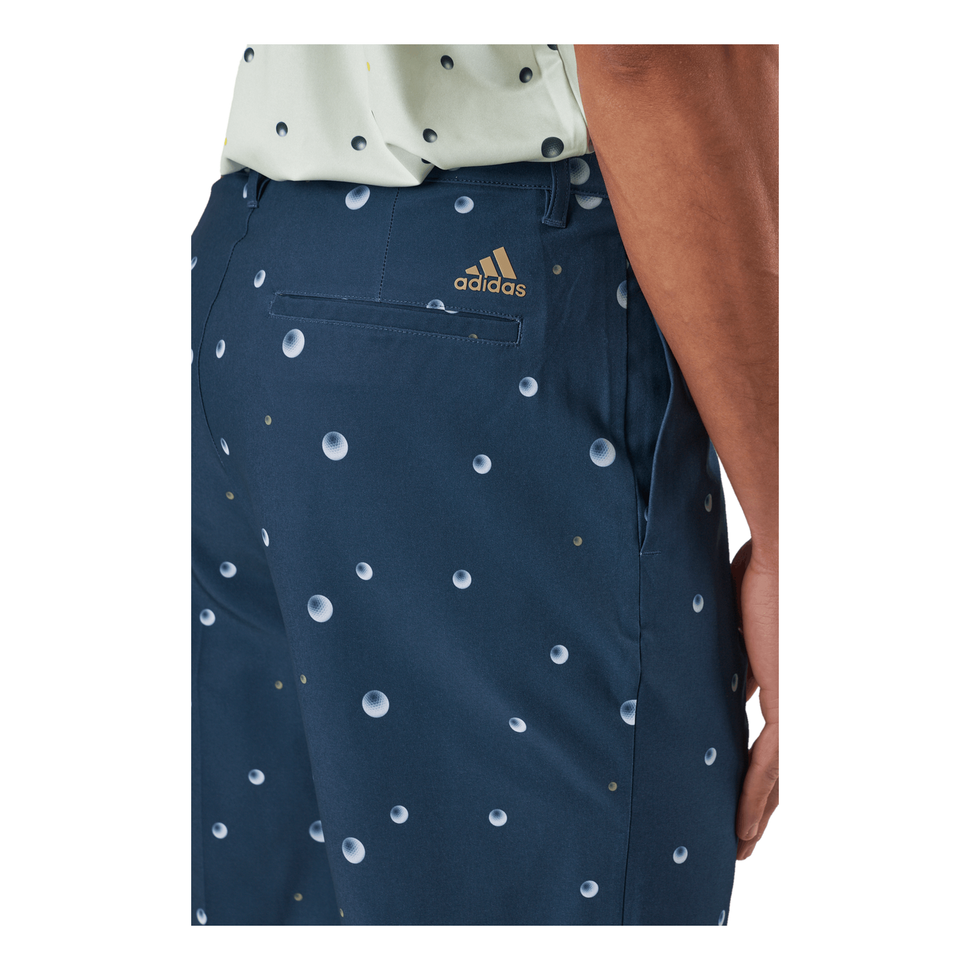 Ultimate365 Allover Print 9-Inch Golf Shorts Crew Navy / Grey One / Hemp