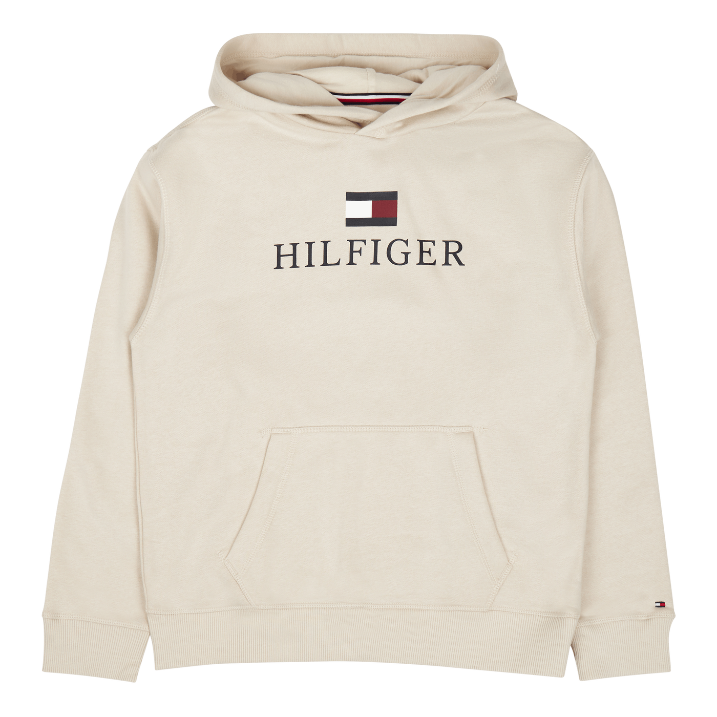 Th Logo Hoodie Beige