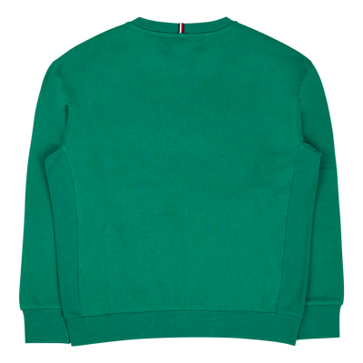 Cord Applique Sweatshirt Green