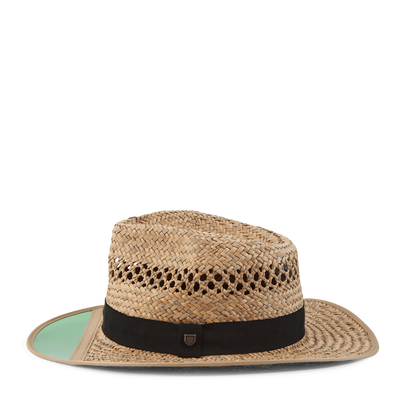 Hunter Straw Fedora Tan