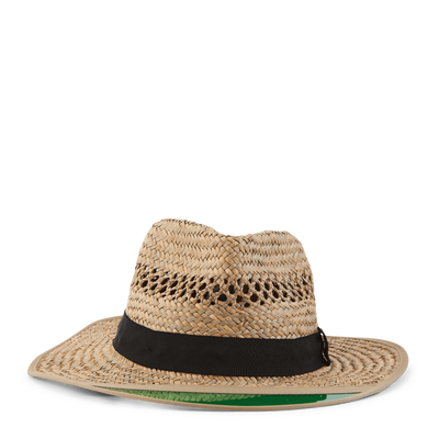 Hunter Straw Fedora Tan