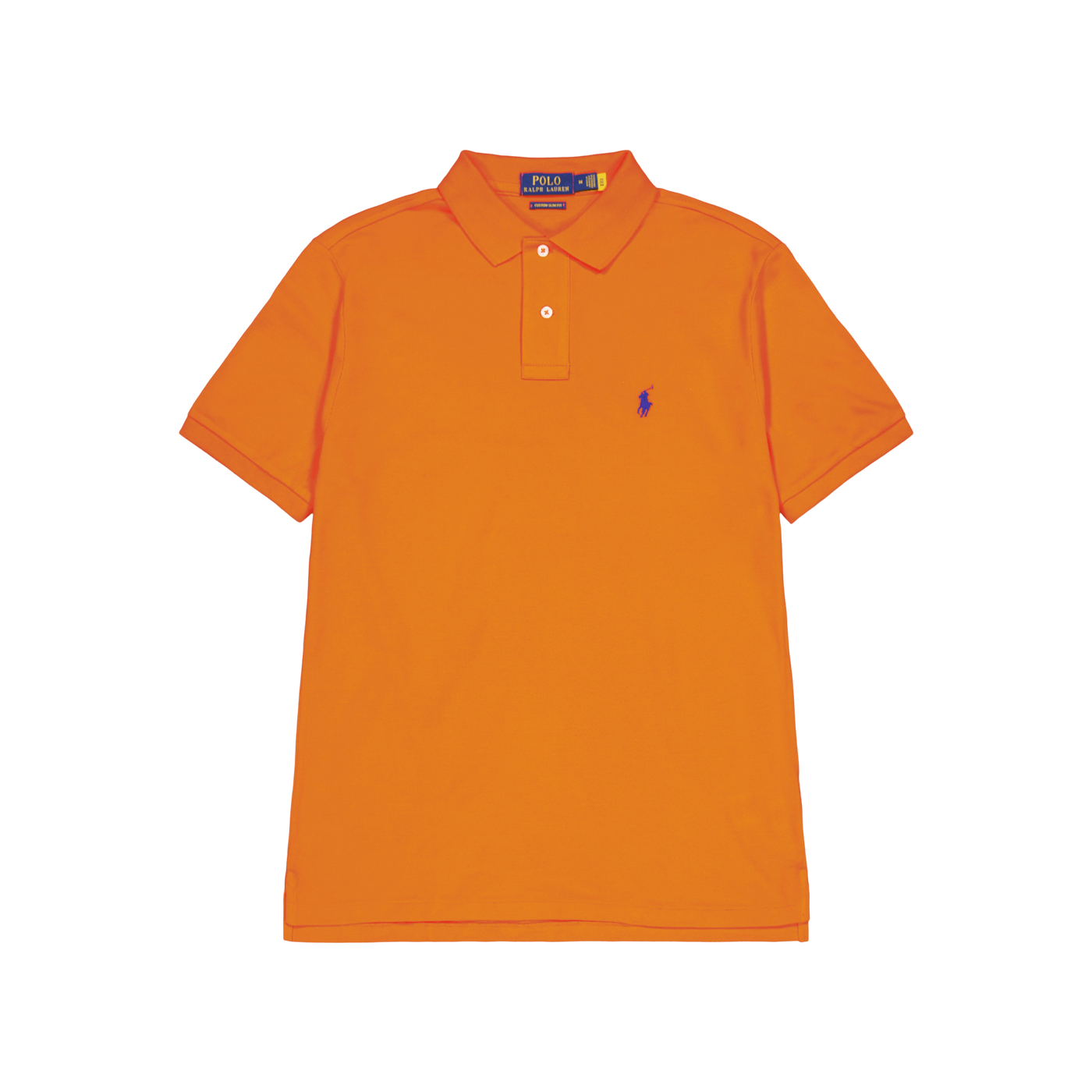 Custom Slim Fit Mesh Polo Shirt Sailing Orange