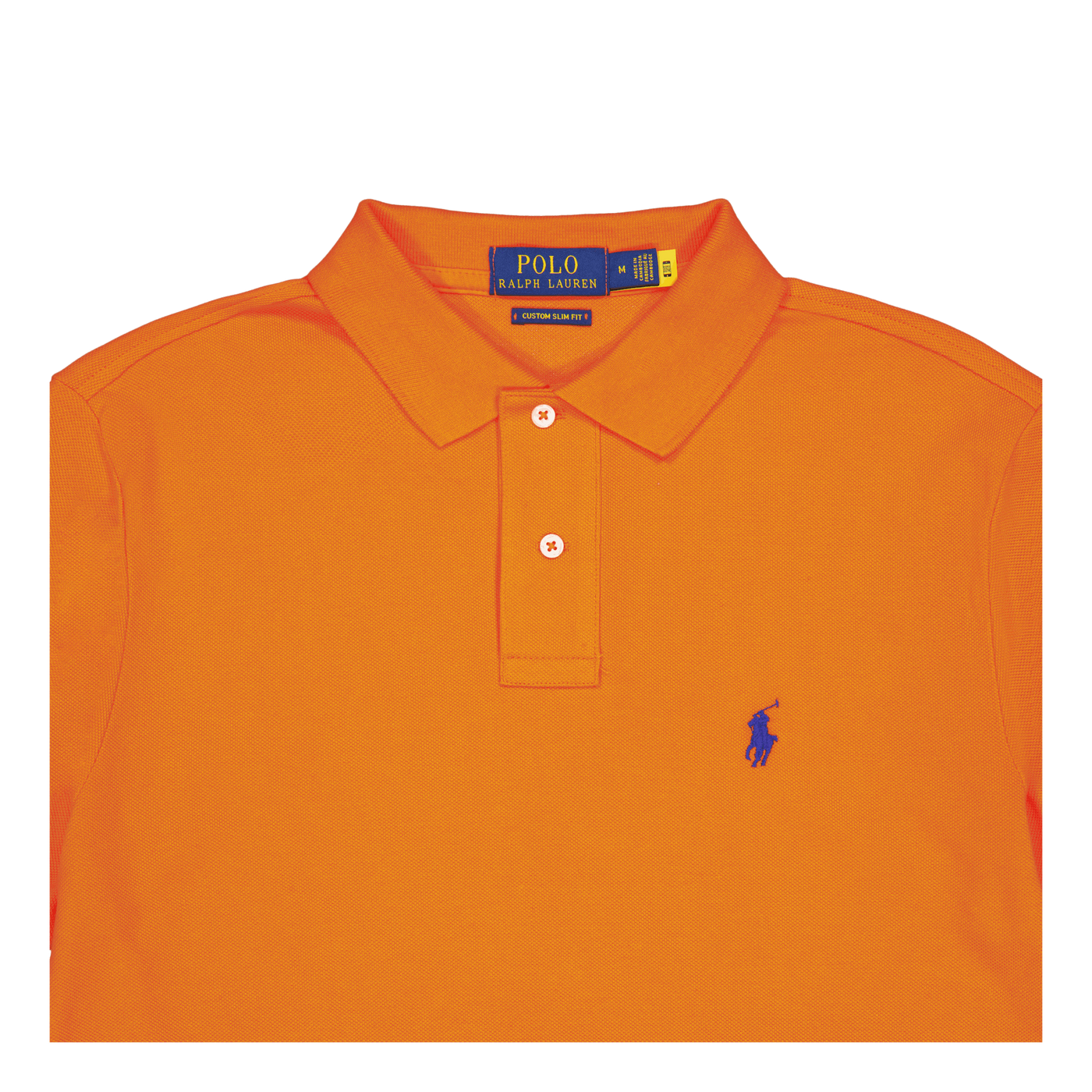 Custom Slim Fit Mesh Polo Shirt Sailing Orange