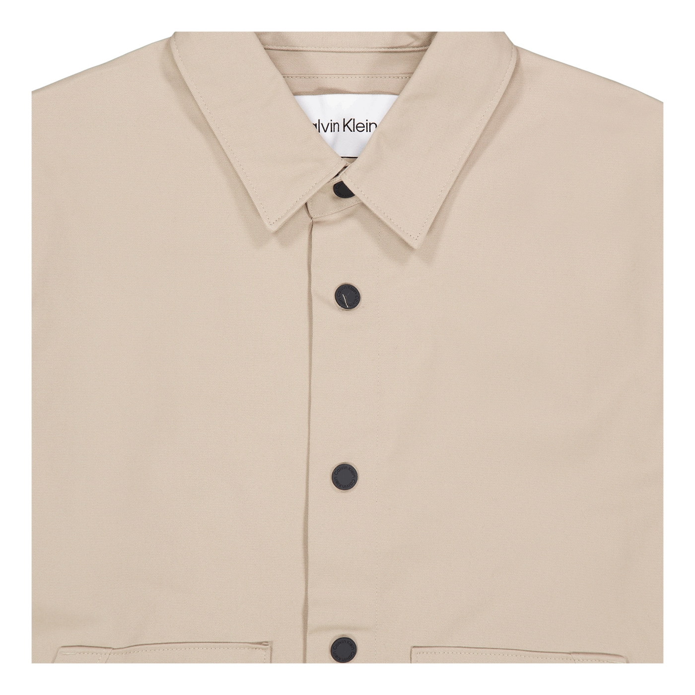Modern Twill Overshirt Pkr - Grey