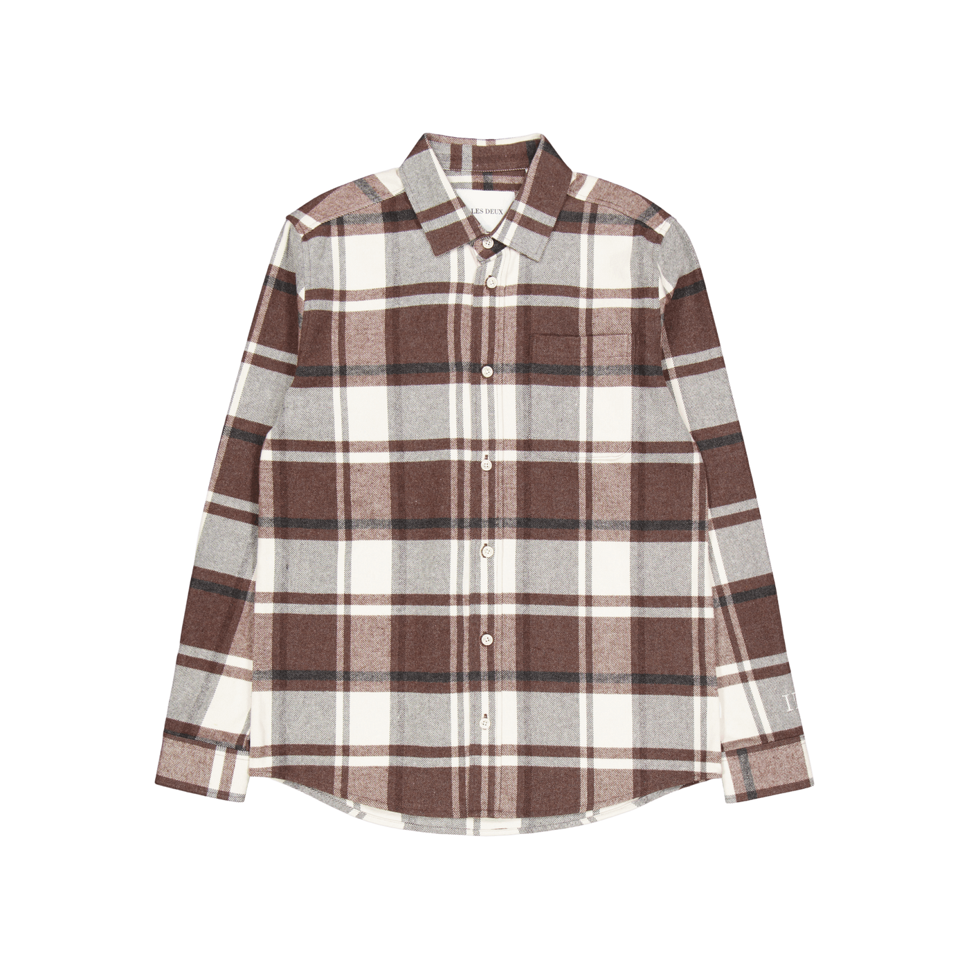 Les Deux Jeremy Flannel Shirt Dusty Teak